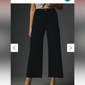 Anthropologie college pants, black linen, worn a couple of times